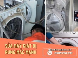 Sửa Máy Giặt Bị Rung Mắc Mạnh