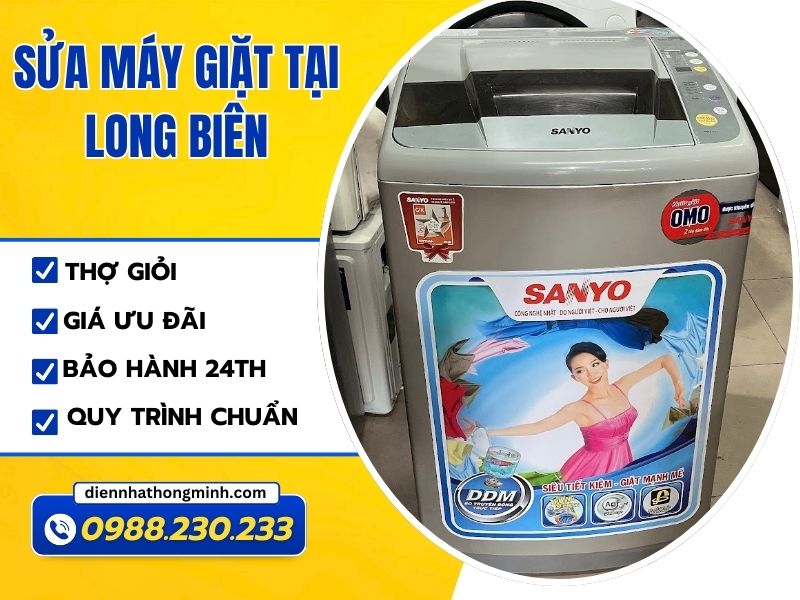 Khám phá dịch vụ sửa máy giặt tại Long Biên giá tốt