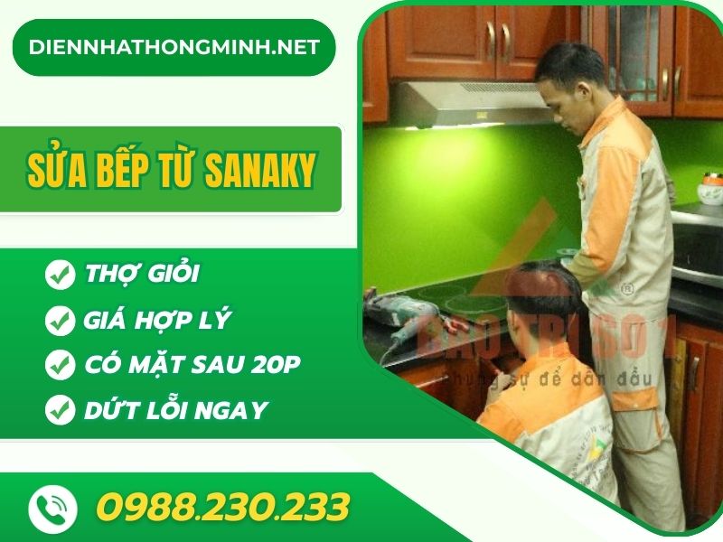 Cách Sửa Bếp Từ Sanaky Uy Tín, Chuyên nghiệp