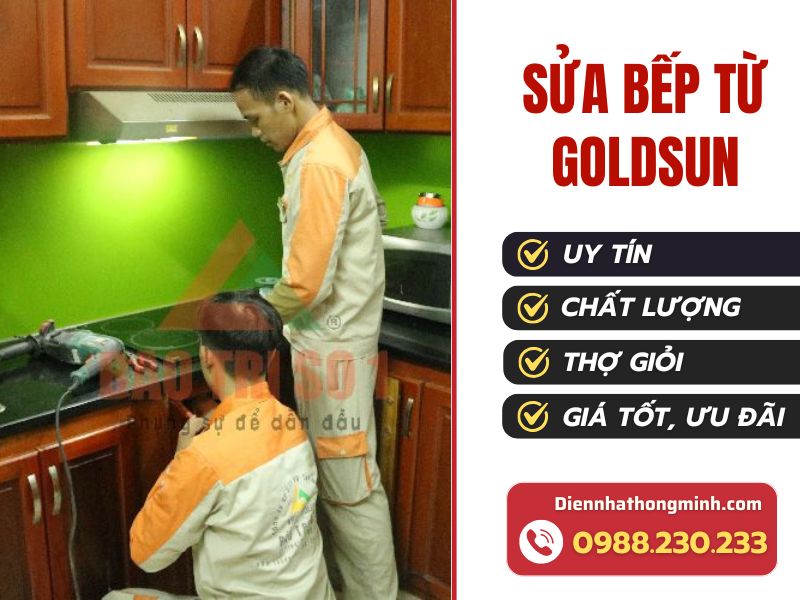Sửa bếp từ Goldsun giá rẻ, thợ chuyên nghiệp