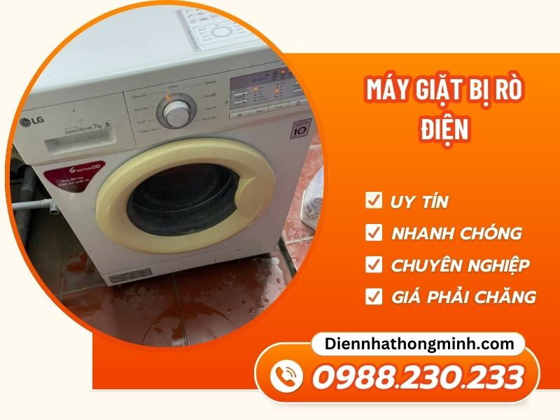 Nguyên nhân, cách sửa máy giặt bị rò điện mới nhất