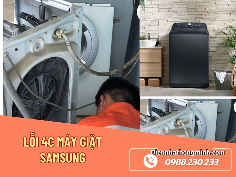 Bật mí cách sửa lỗi 4C máy giặt Samsung mới nhất Bật mí cách sửa lỗi 4C máy giặt Samsung mới nhất