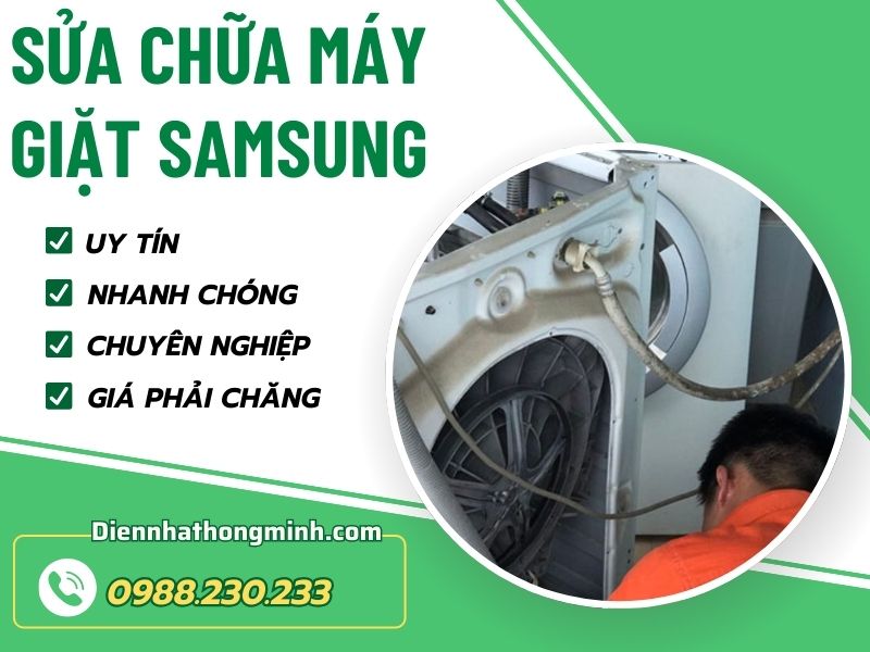 Dịch vụ sửa chữa máy giặt Samsung dứt lỗi nhanh, giá rẻ